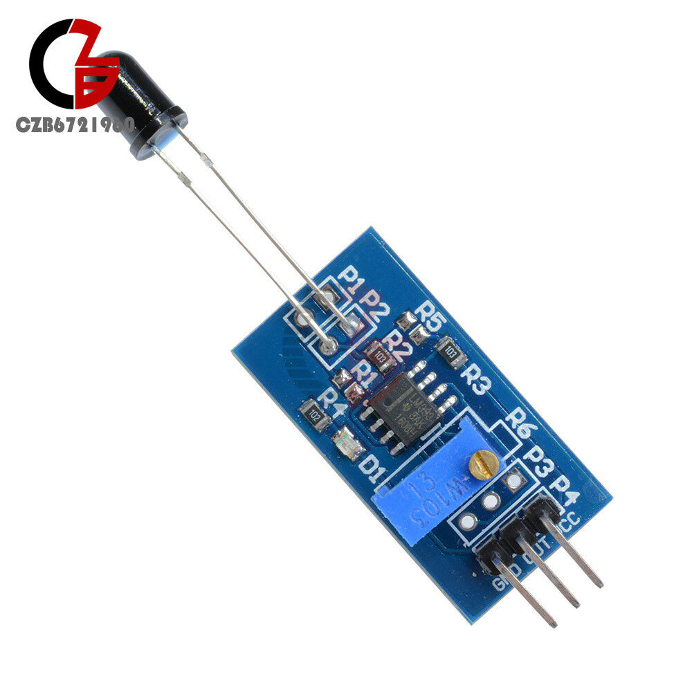 3.3/5V 760-1100nm LM393 Flame Sensor Module Temperature Sensor Board for Arduino