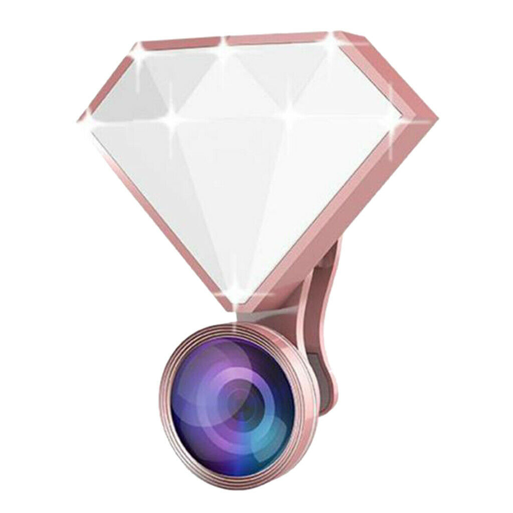 RK30 Diamond 200mAh Adjustment LED Sefile Flash Fill Light Clip For Phones