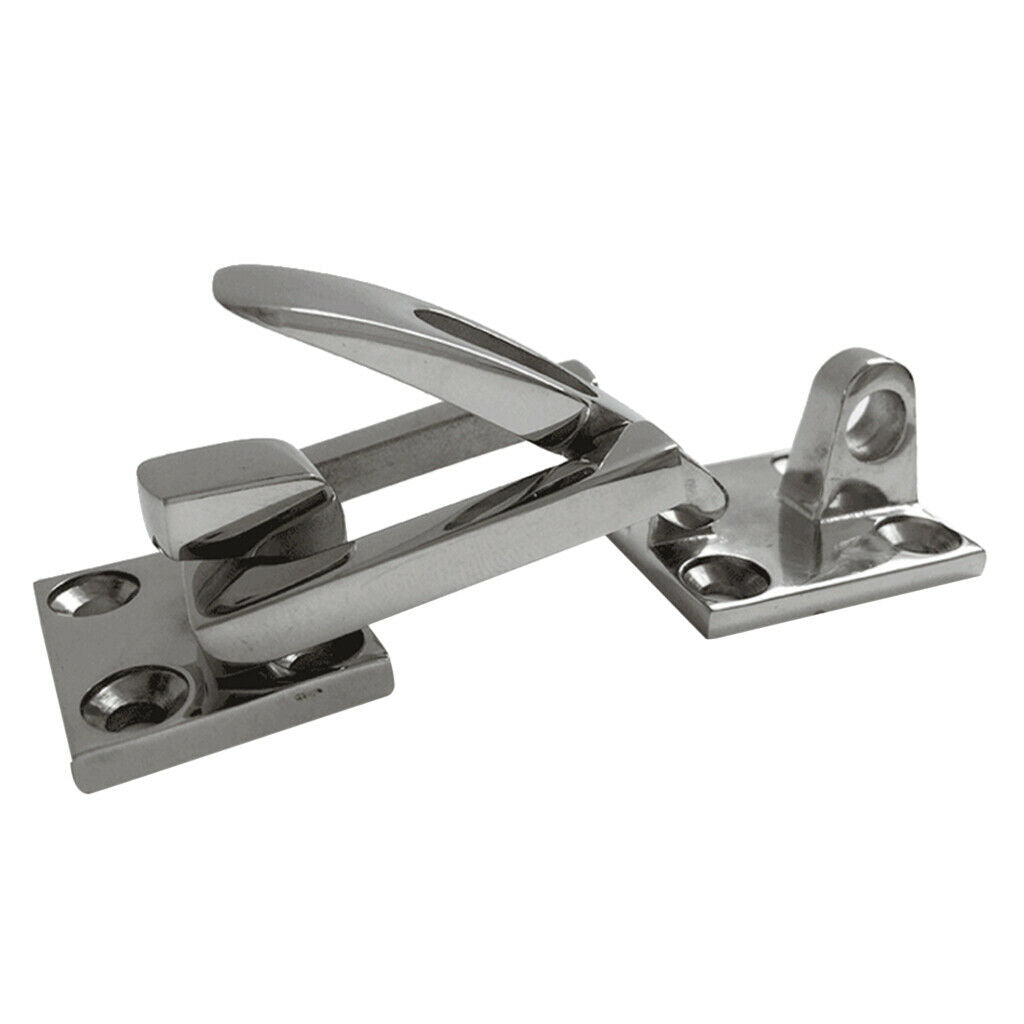 316 Stainless Steel Anti-Rattle Latch Boat Door Locker Length 70mm