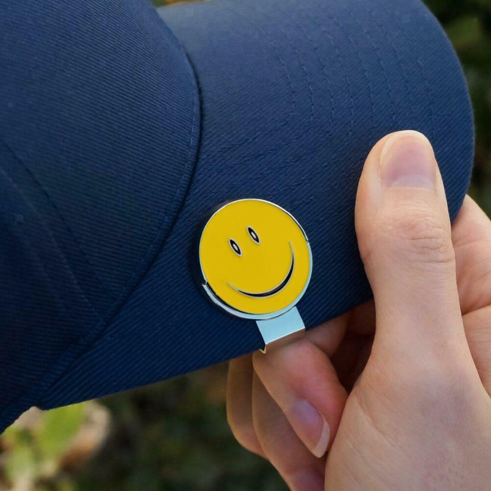 Magnetic Golf Ball Marker Golfer   Smile Face Present Club Giveaways