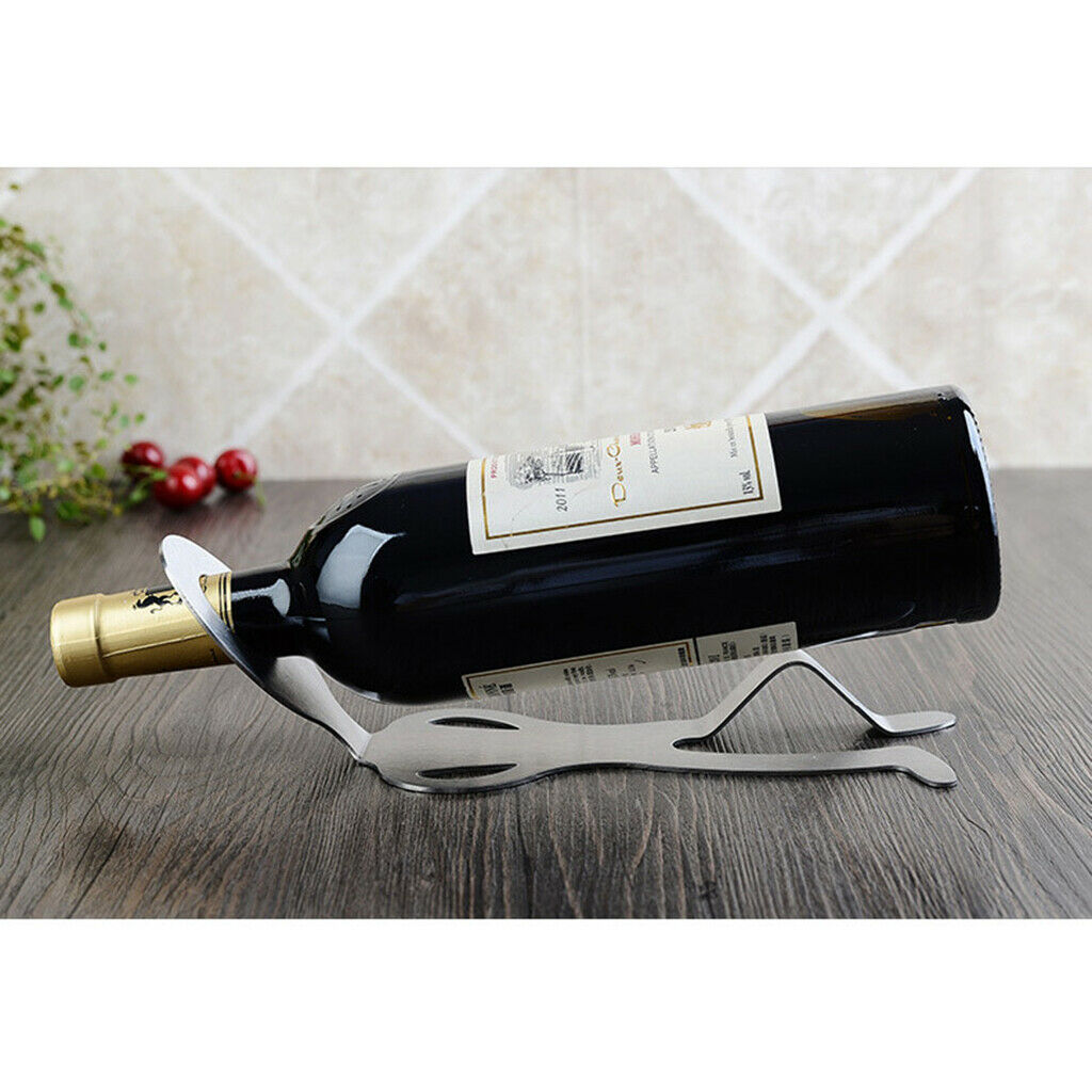 Stainless Steel Simple Red Wine Rack Wine Display Stand Display Bottle Rack