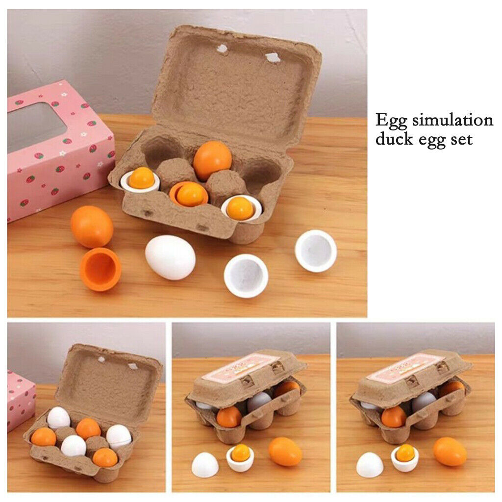 Wooden Wooden Easter Eggs Children Early Childhood Development Toys