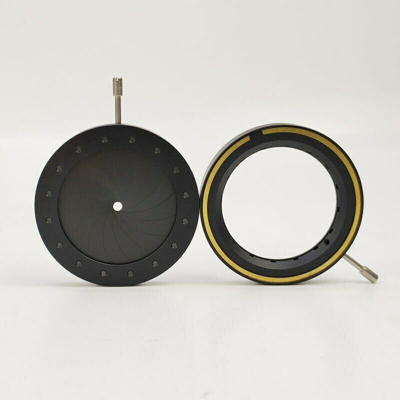 Adjustable 2.5-36mm Mechanical Iris Aperture Diaphragm For Microscope/Camera