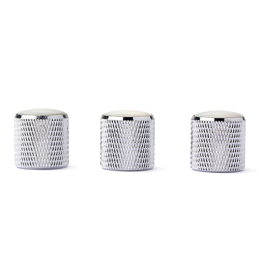 Durable Domed Volume Tone Control Knobs for Guitar/Bass 3 Pcs of Pack