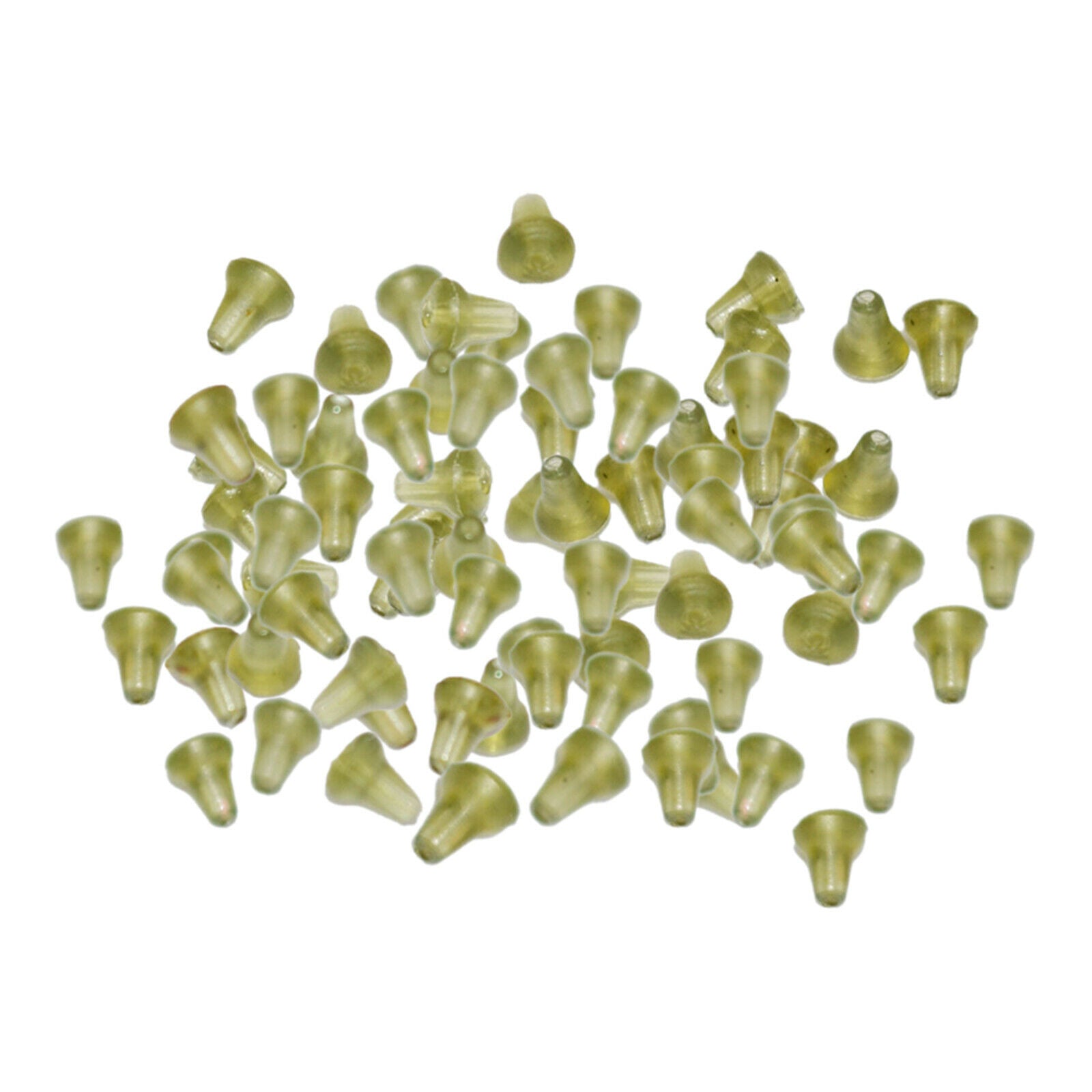 100pack Hook Stops Rubber Beads Carp Fishing Sliding Bait Rig Stopper Holder