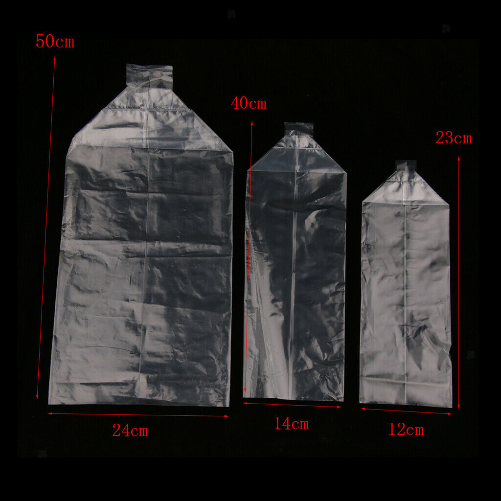 100 Pcs Plastic Bags for Shipment or Transportation of Fish, Shrimp, Aquatic