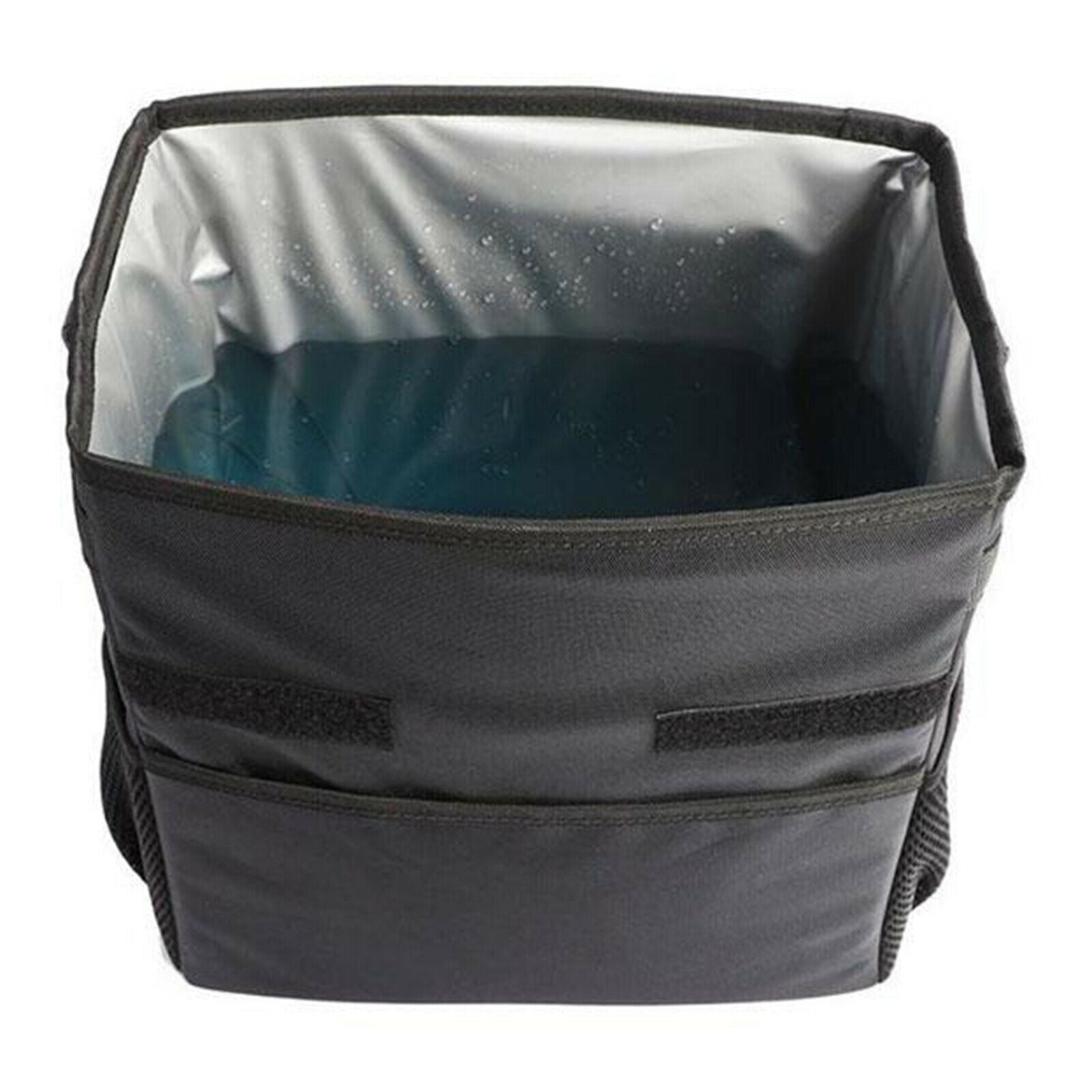 Collapsible Car Seat Trash Garbage Can Rubbish Waste Bin Waterproof Black