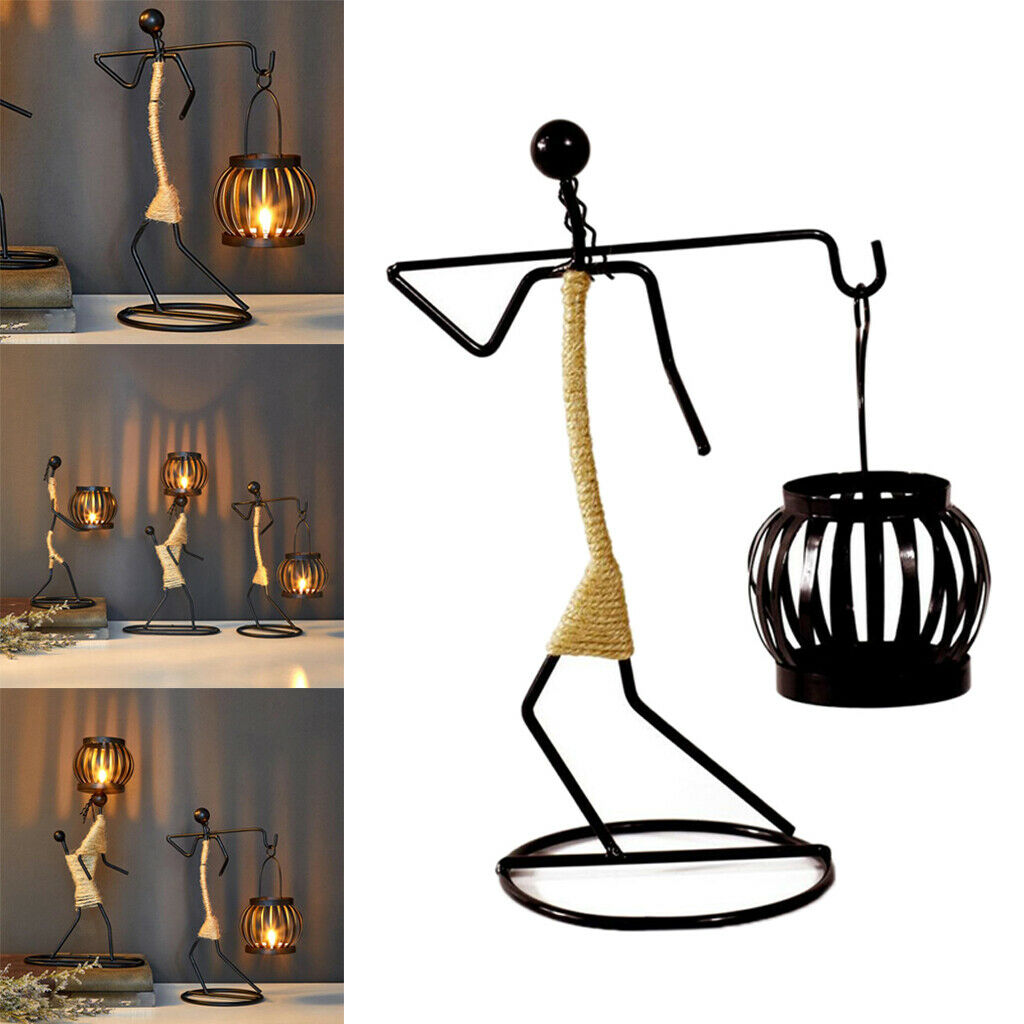 Metal Candlestick Holder Wedding Candle Holder Home Decoration 17x10x23.8CM