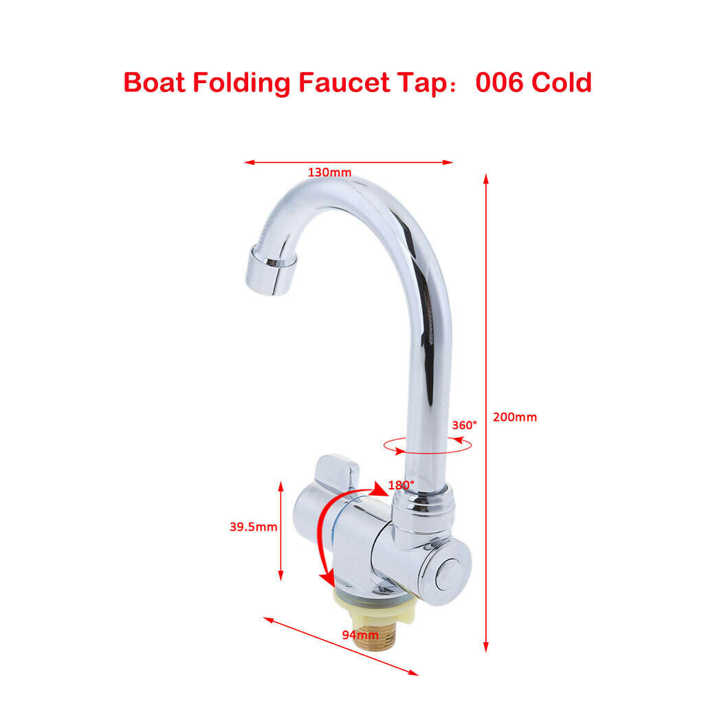Marine Boat Single Water Faucet Tap for Bathroom Kitchen Sink for Wash Basin