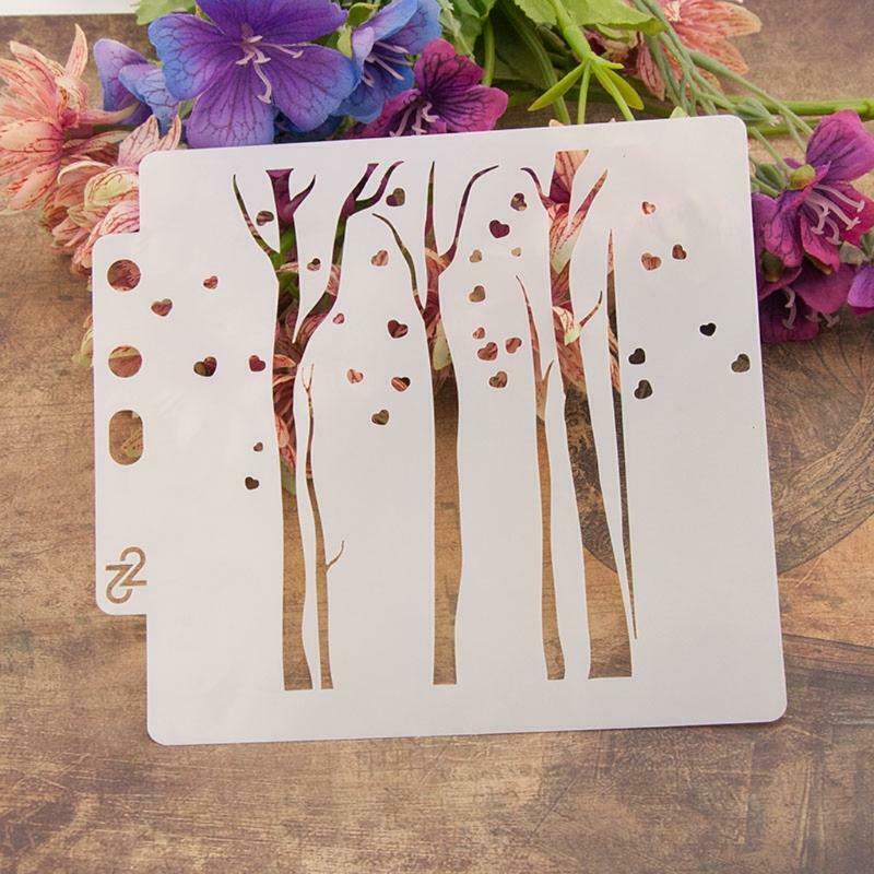 Different Airbrush Painting Stencil DIY Home Decor Scrapbooking Album Crafts Art