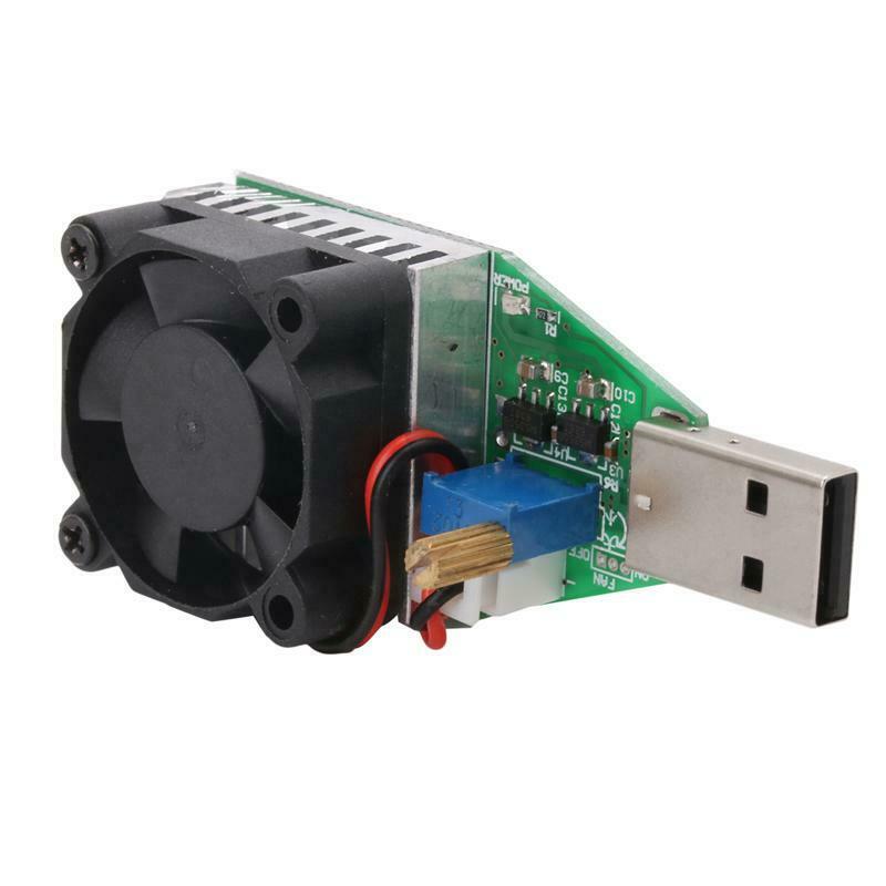 DC 3.7~13V USB 15W Adjustable Constant Current Electronic Load Discharger