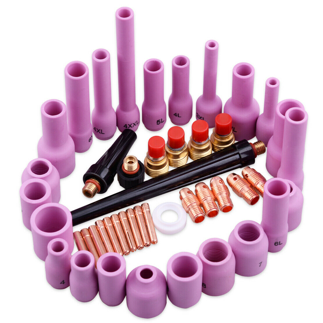 46x Gas Lens Collet Body Assorted Size Fit for TIG Welding Torch SR WP9 WP20 An