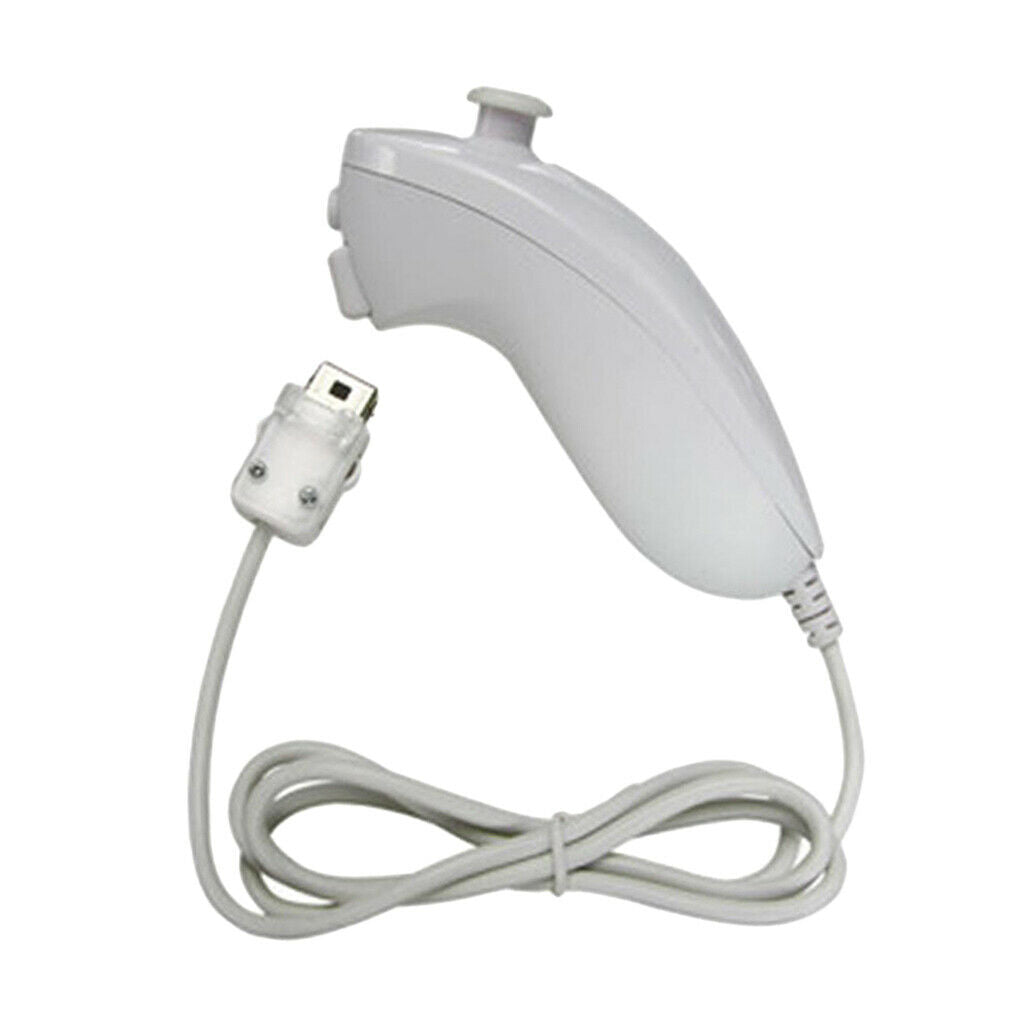 Arched White Wired Left Gamepad Joystick Tilt for 3 Axis Motion Sensing
