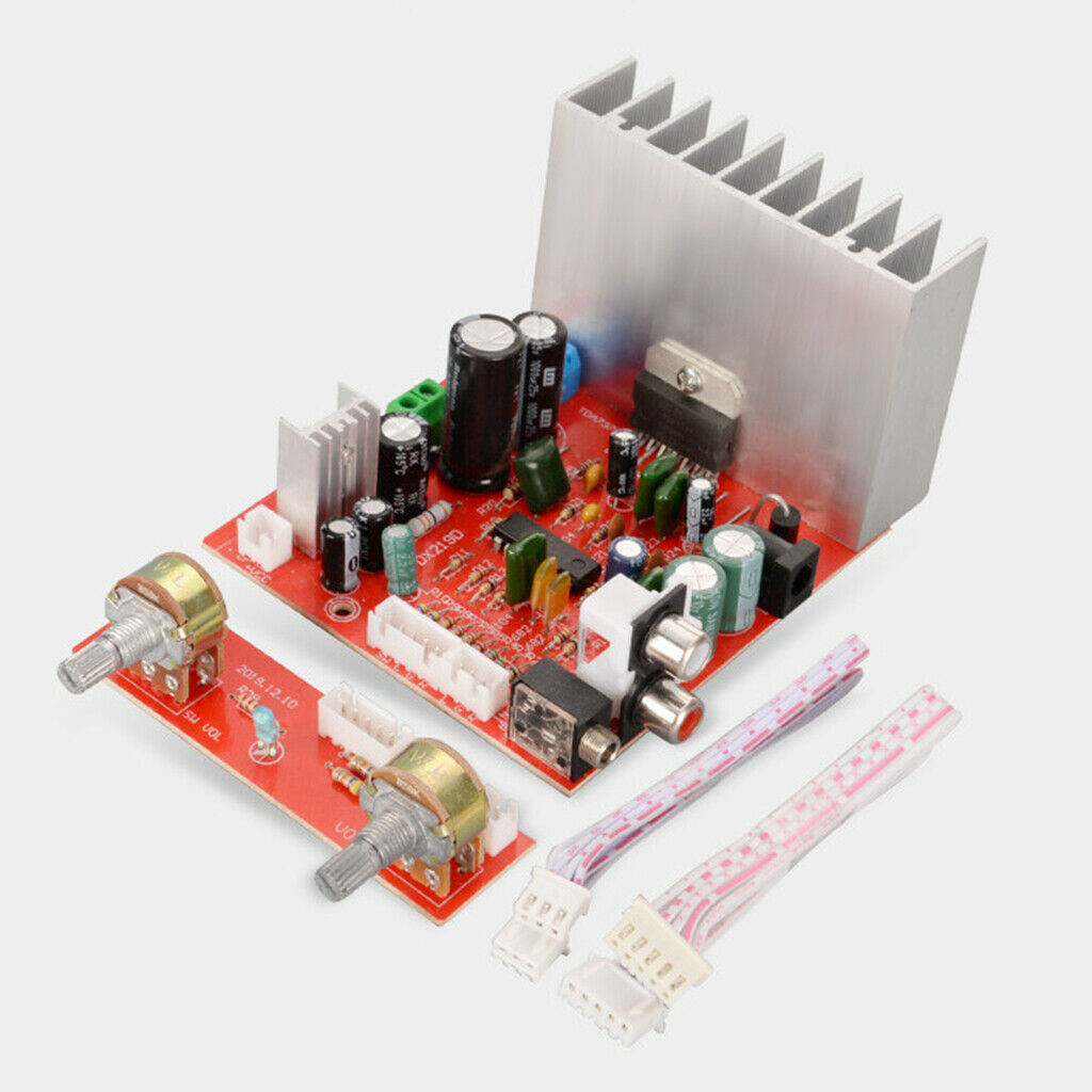 Set of 1 7377PRO DC 12V 2.1 Channel Subwoofer Audio Amplifier 38W Board â€‹