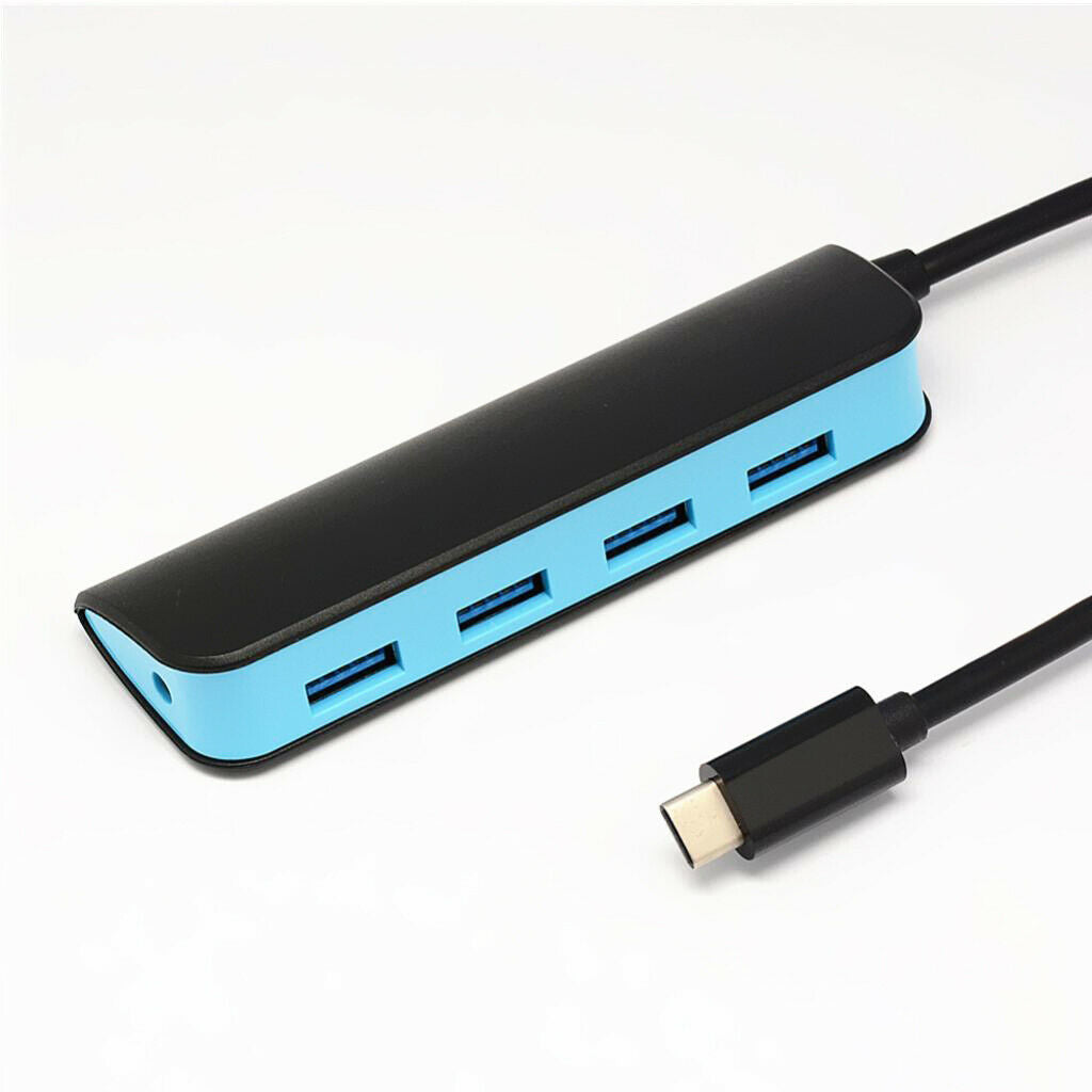 Type-C Multi-Port Hub to 4 USB 3.0 Charging Port Adapter