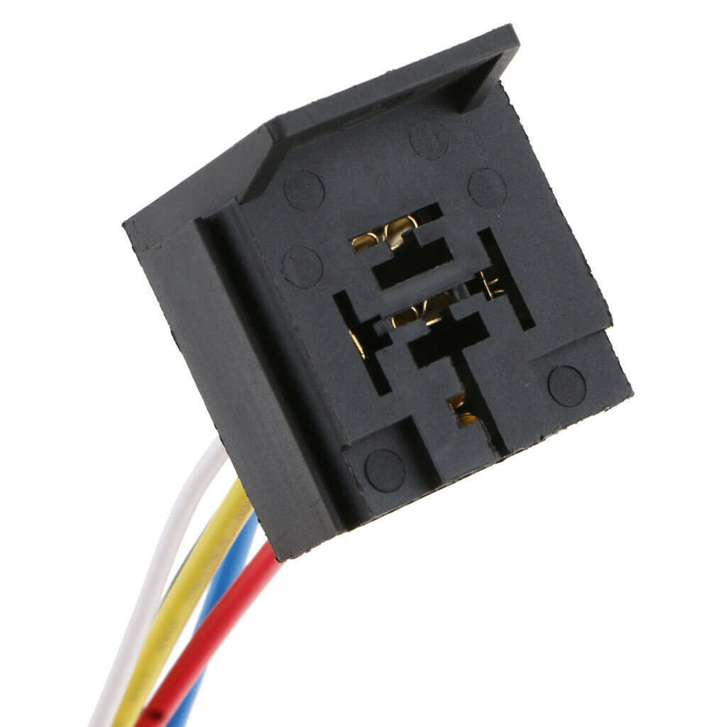 3 Pieces Prewired 5 Pin Automotive Relay Plastic Back Socket  40A