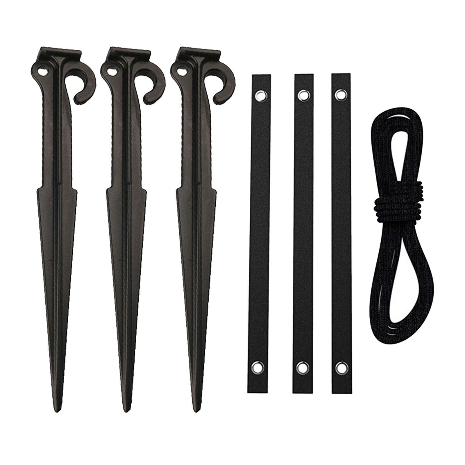 7.8 Inch Garden Stakes Anchors with 3 Tree Strap for Plant Support Fixation