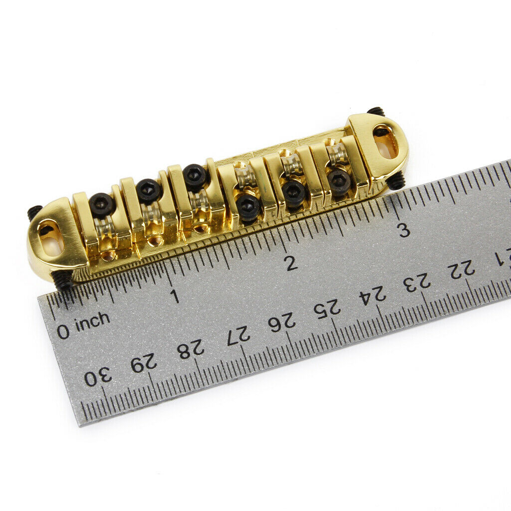 Zinc Alloy Metal Bridge Thumbwheel with Allen wrench Set for LP and Jazz Guitar