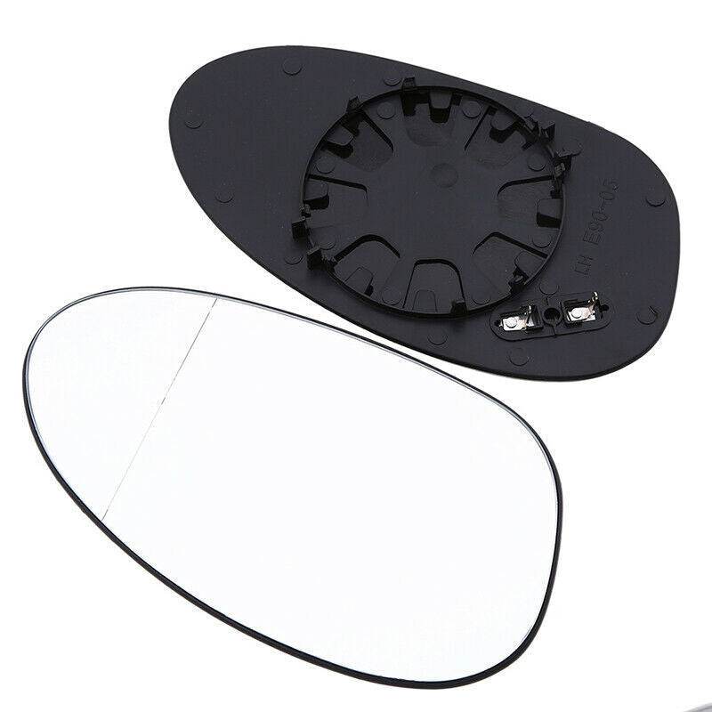 2Pcs Car Side Rear View Mirror Glasses White Heated For BMW E46  E81 E87 E88 M3
