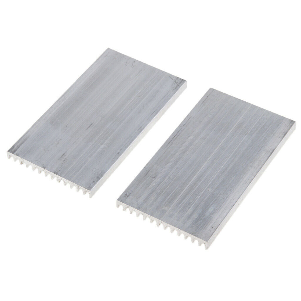 2 Pack 100*55*6mm Cooling Fin, Aluminum Heat Sink Radiator for CPU RAM IC LED