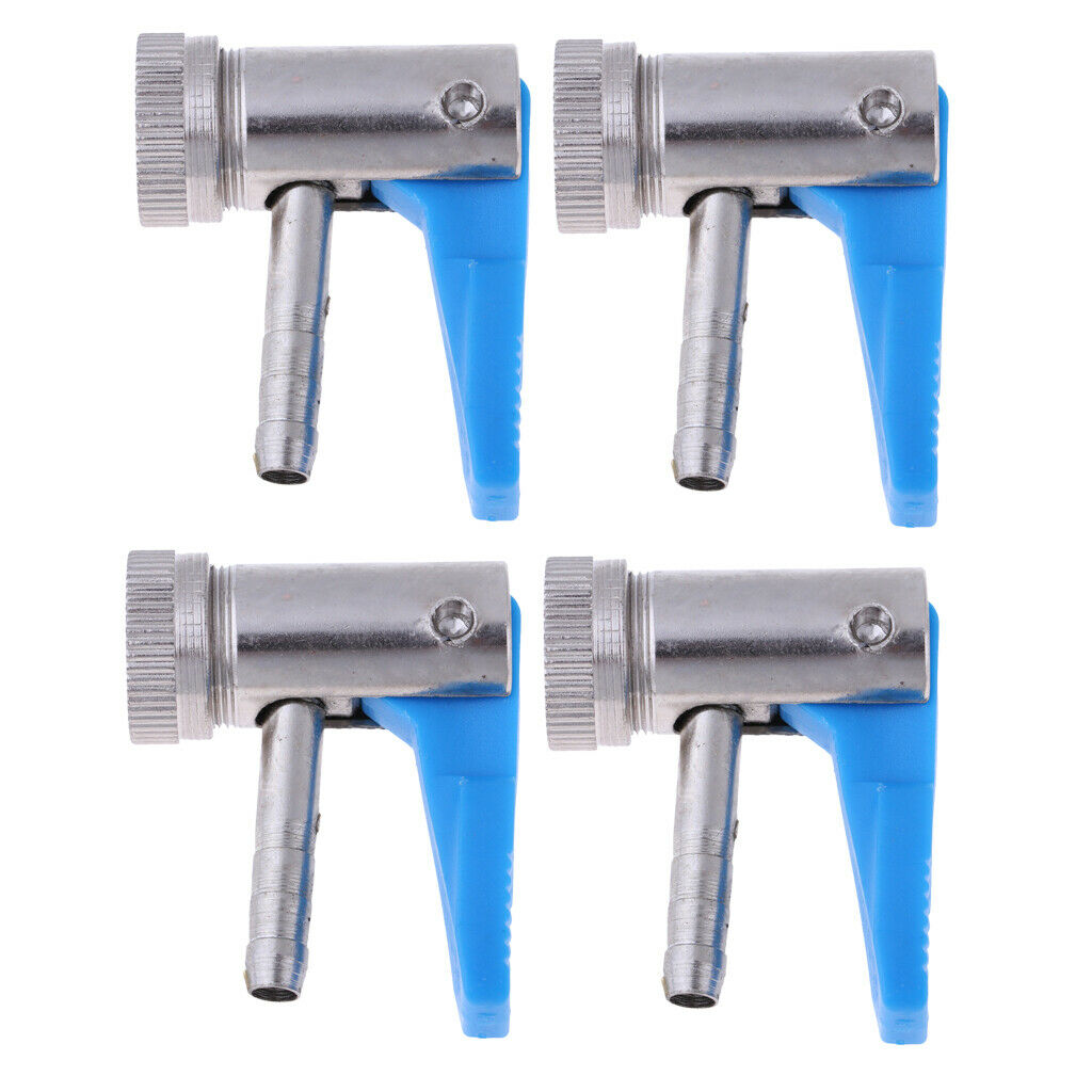 4pcs Valve Air Pump Tire Inflator Connector Valve plating 6MM/8MM Parts