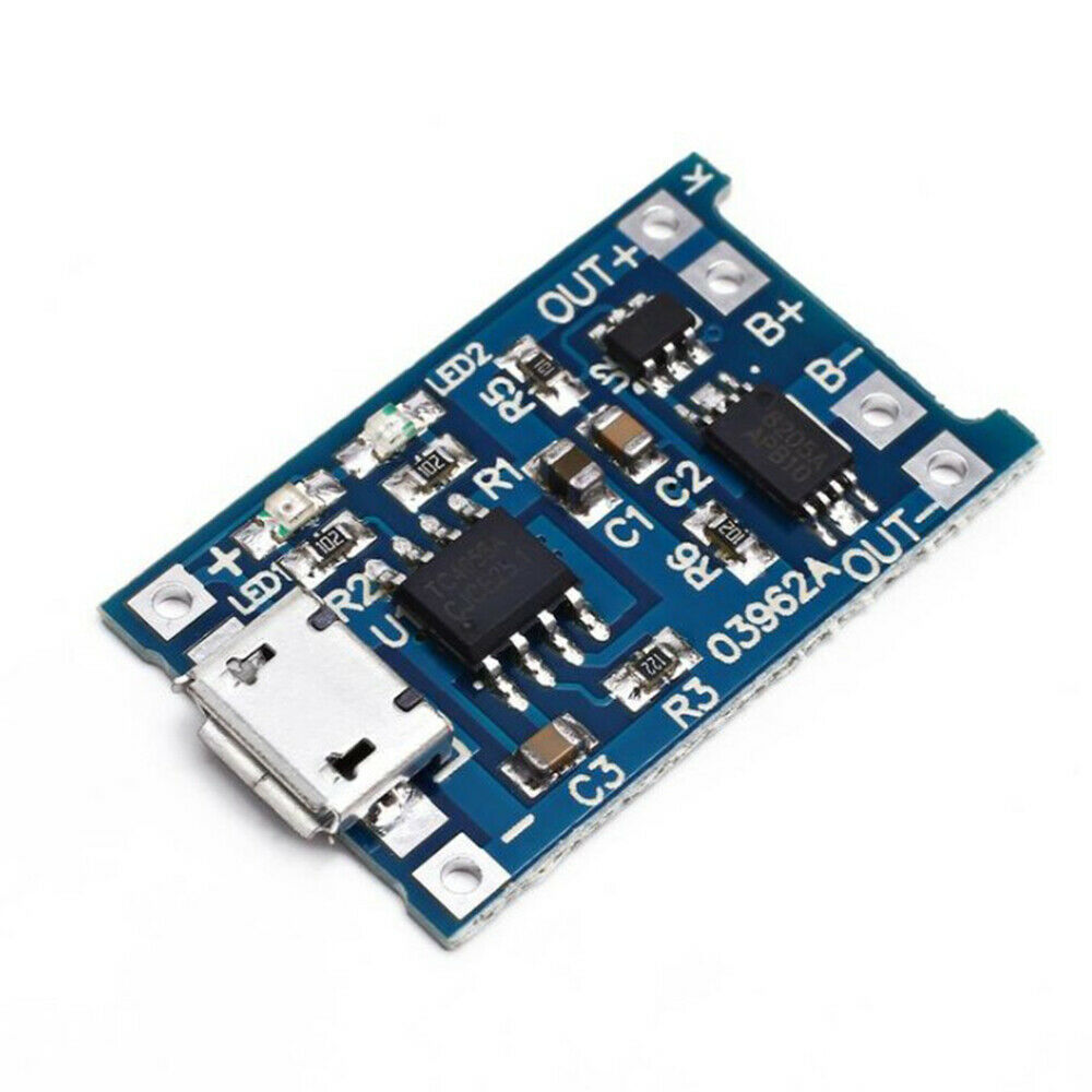 10Pcs 5V Micro 18650 Lithium Battery Charger Controller Module Dual Protection