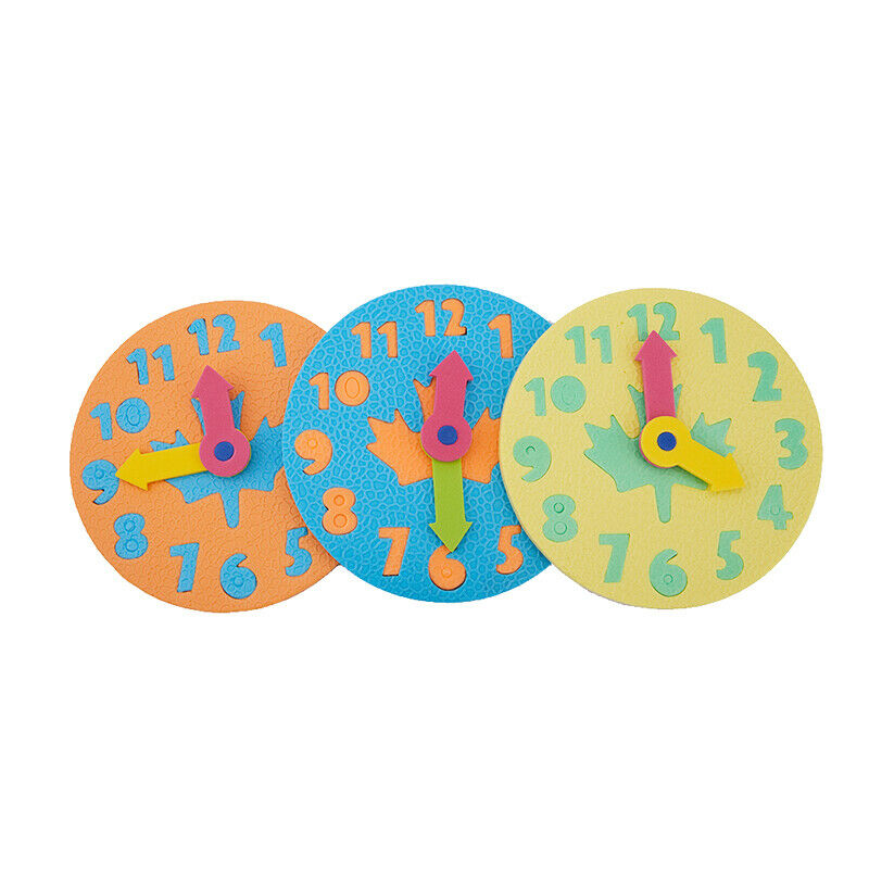 Manual Diy Clock Early Learning Education Baby Kids Toys Teaching Aids Math ToBD