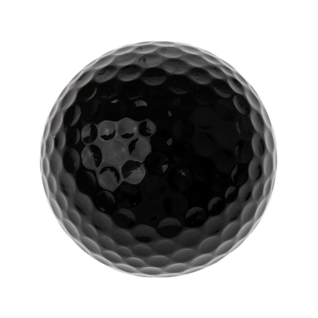 Golf Ball Golf Soft Rubber Balls Practice Ball Black & White - Double Layer