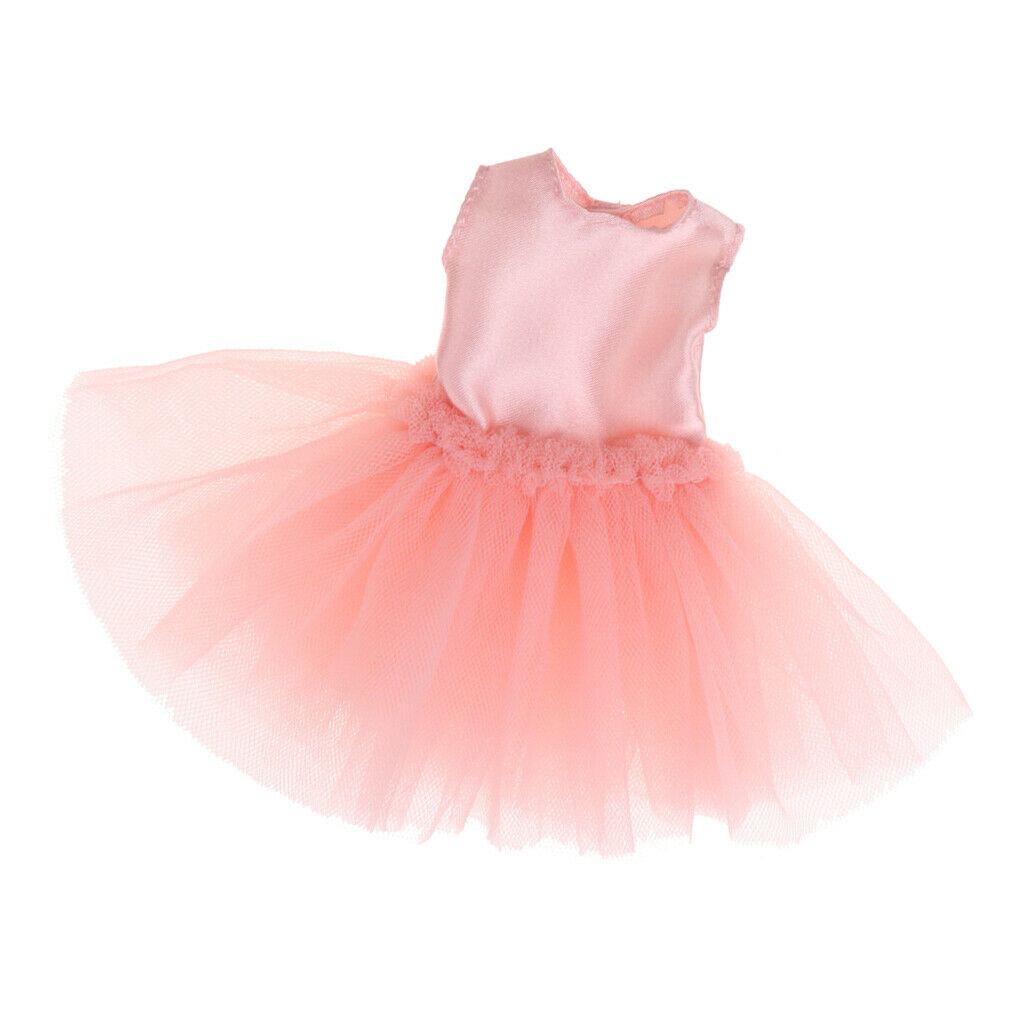 Trendy 4-Layers Gauzy Dress Dance Skirt Clothes for 1/6  DOD   DZ 12inch