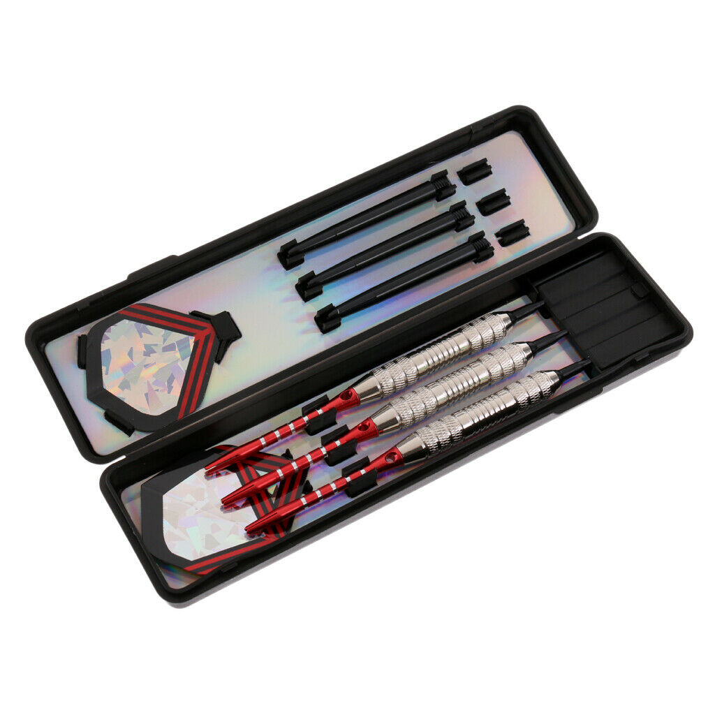 3 Pieces Professional Soft Tip Darts Electronic Darts Iron Barrels Red