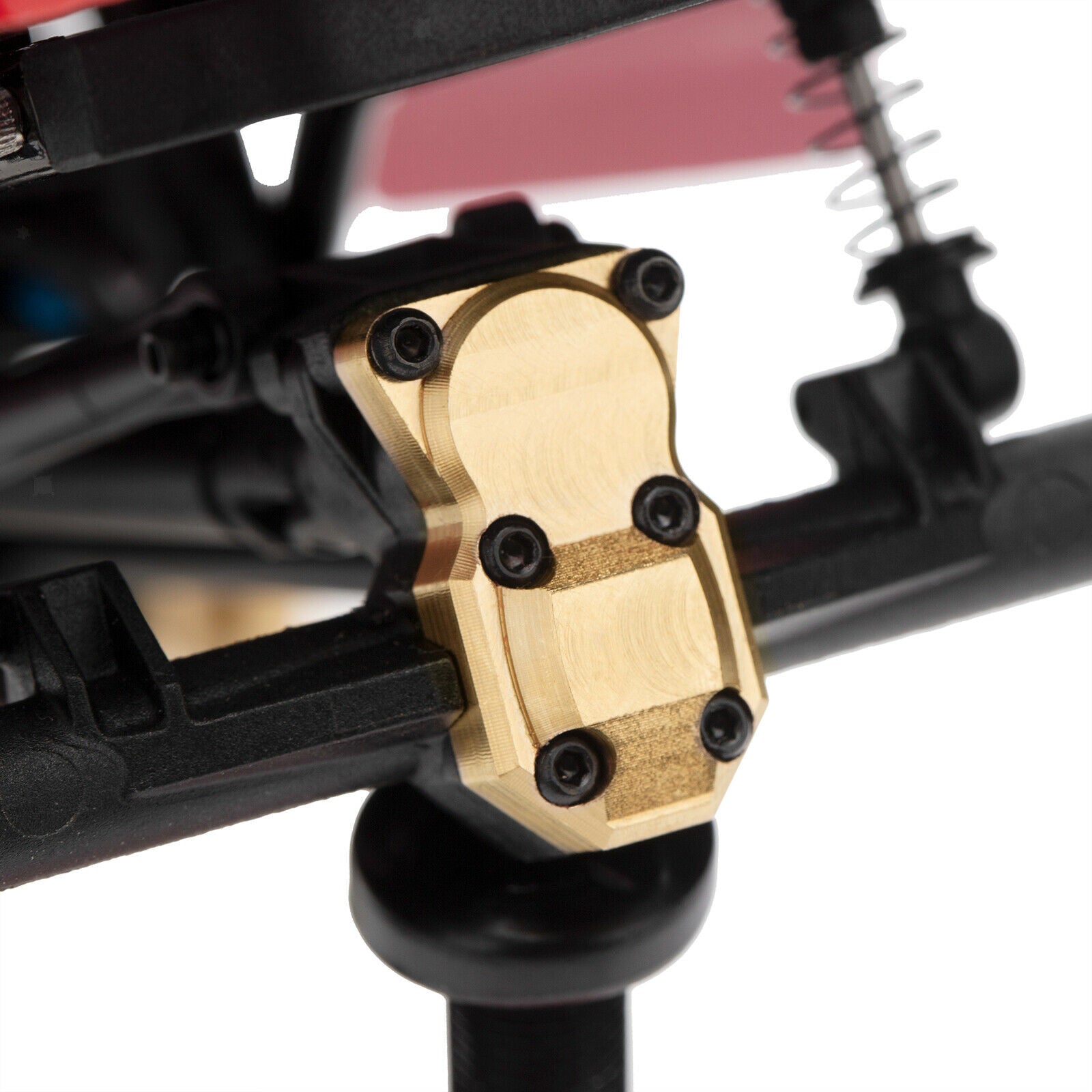 1:24 Brass Diff Cover with Steering Knuckle for Axial SCX24 90081RC Car