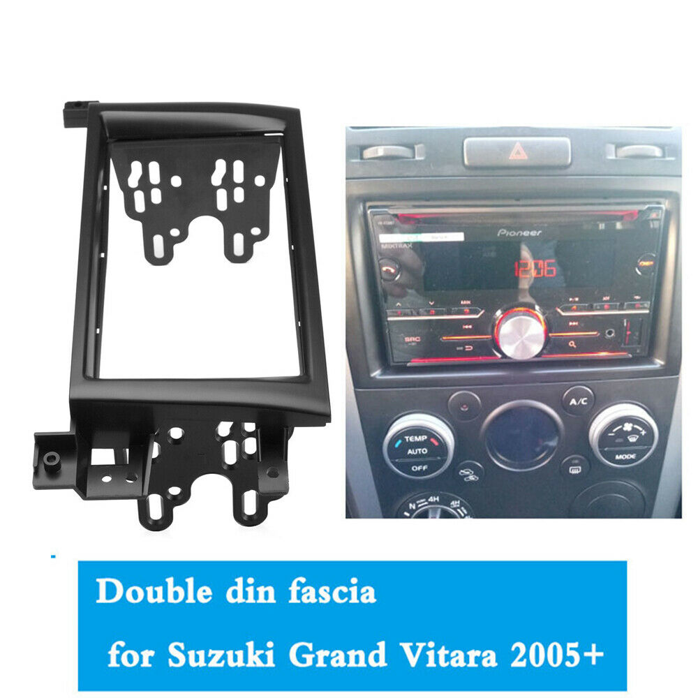 For 2005-2014 Suzuki Grand Vitara 2 DIN Stereo Radio Fascia Panel Frame Kit