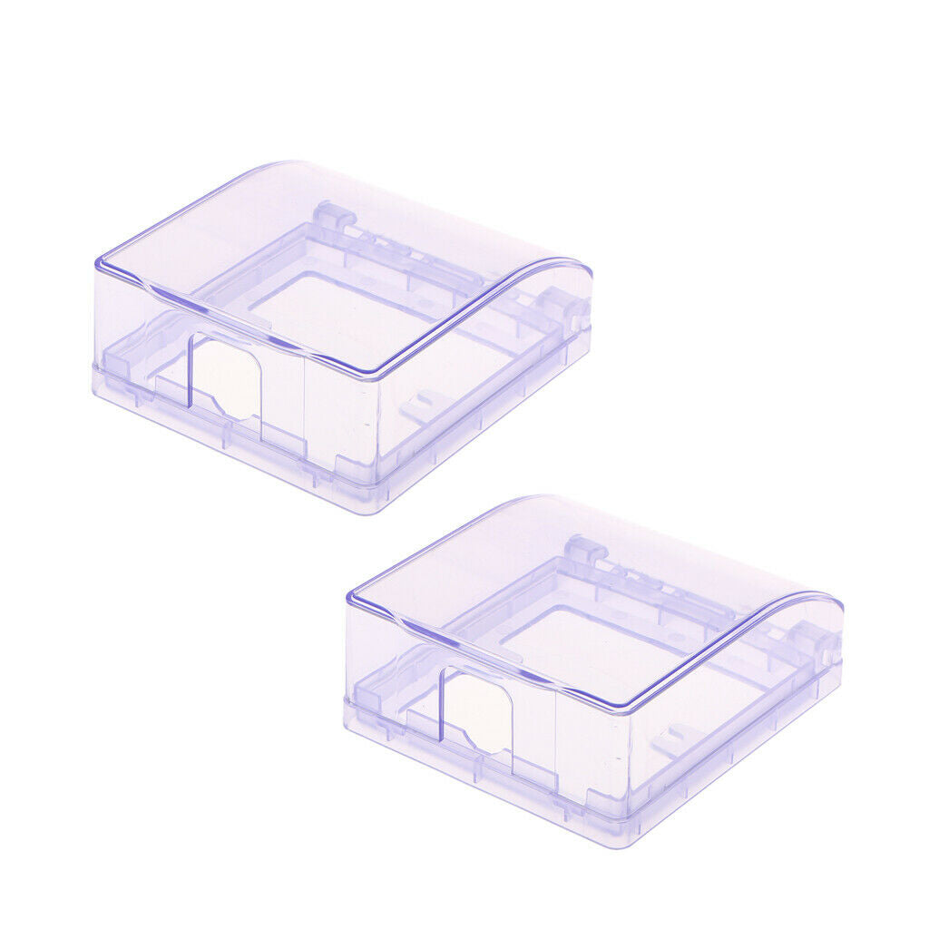 2PCS Waterproof Switch Cover Box Case Power Socket Protector Splash Proof Blue