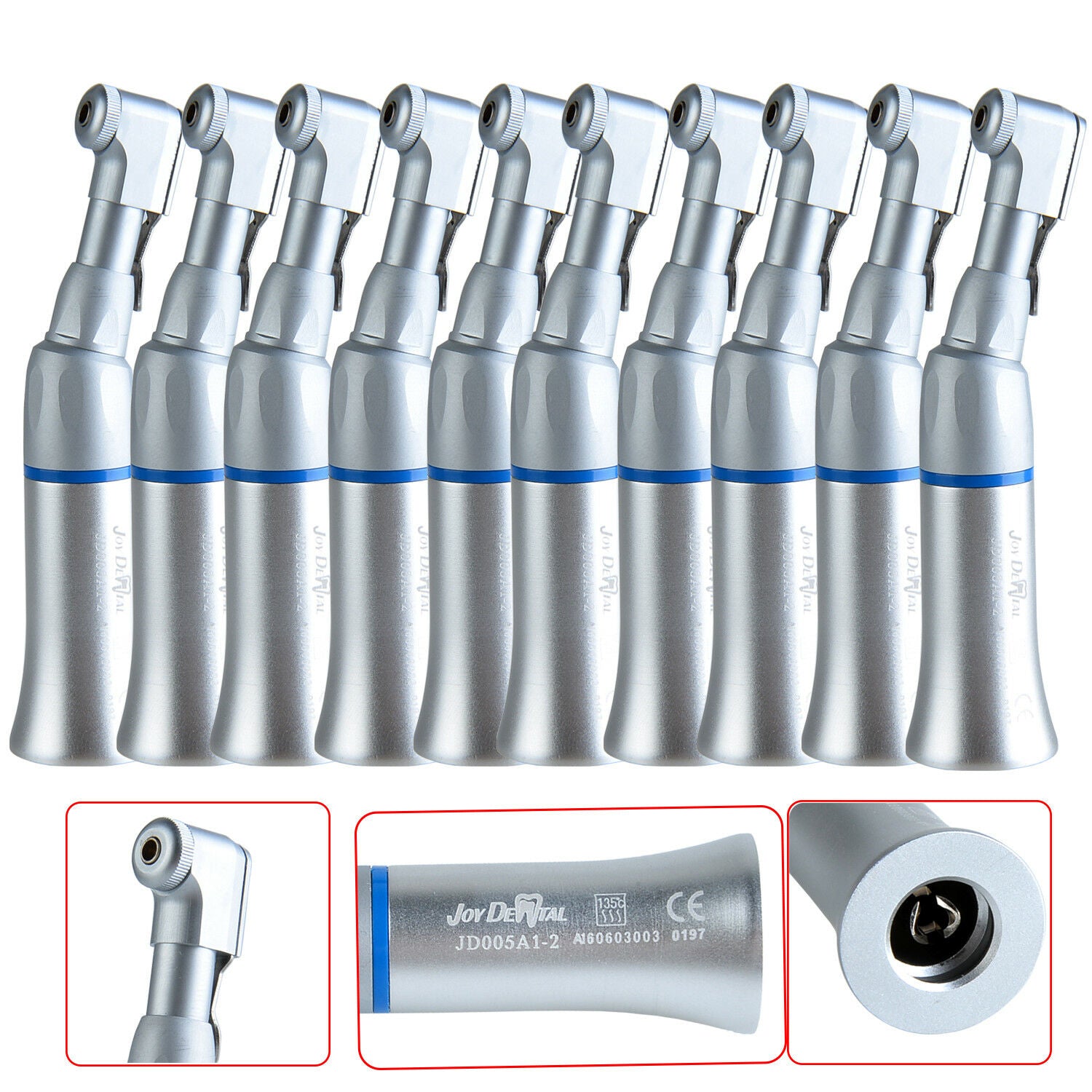 10PCS NSK Style Dental Contra Angle Low Speed Handpiece For E-type Motors