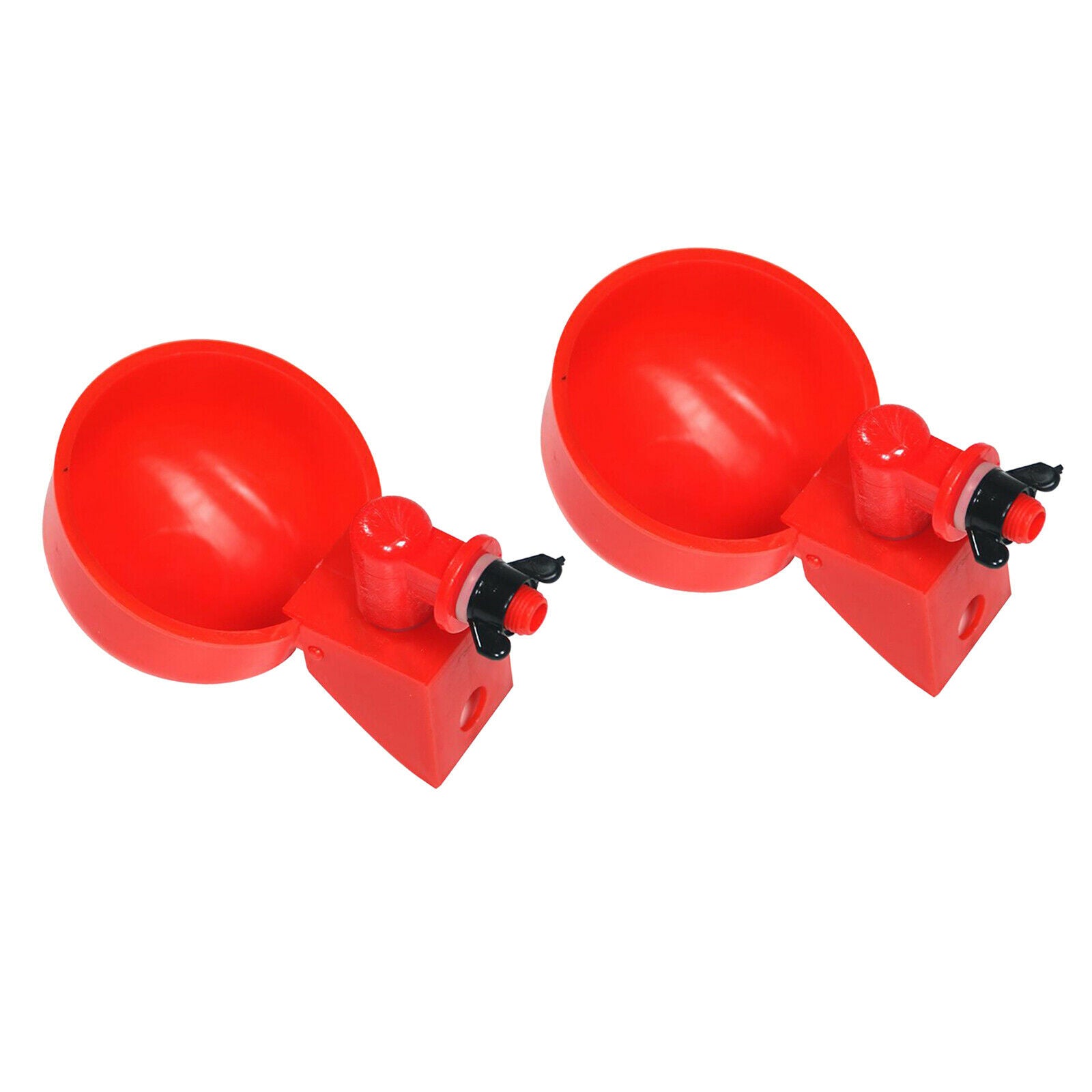 2x Poultry Watering Cups Farm Dispenser Waterer Goose Feeder Easy Install