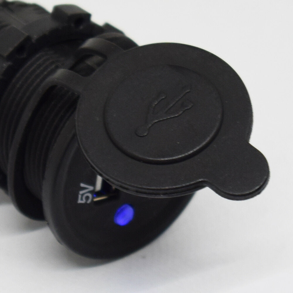 1pc Dual USB Cigarette Lighter Socket Splitter 5V 3.1A Car Charger Power Outlet