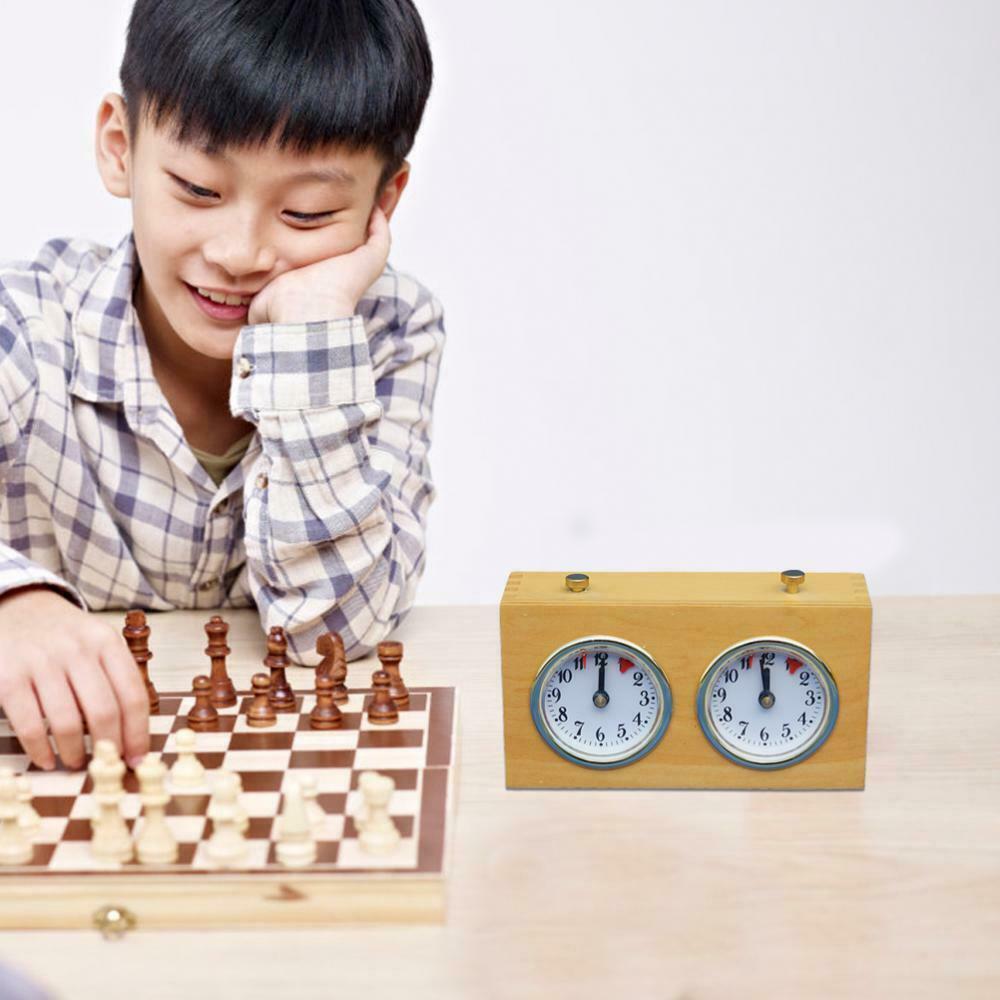 Analog Chess Clock Timer Wind-Up Mechanical Chess Clock Timer for Board Games