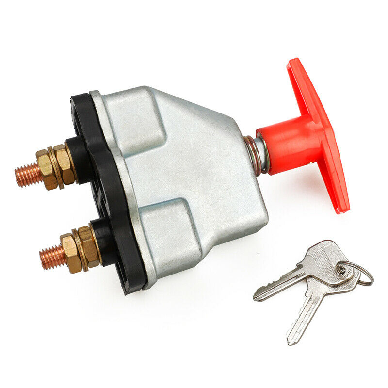 250A Disconnect Battery Isolator Cut On/Off Kill Switch +Key For Car Marine Boat