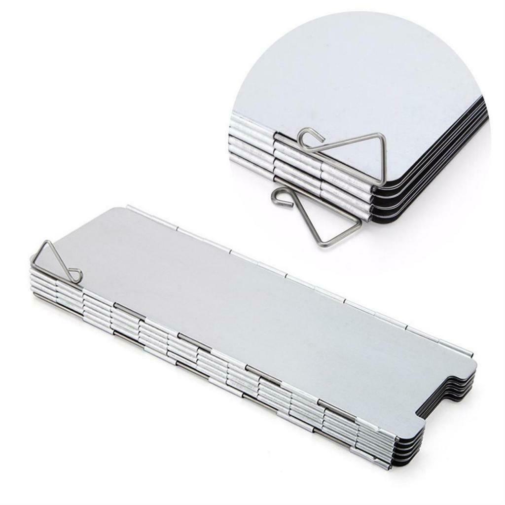 8-Plates Wind Shield Screen Cookout Windshield Wind Screen Outdoor Hiking
