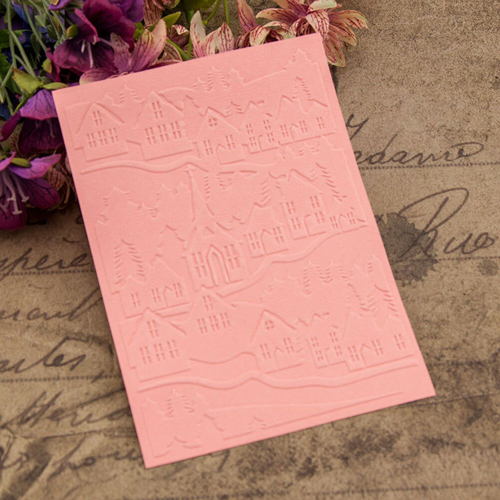 house Embossing folders Plastic Embossing Folder For Scrapbooking DIY car.l8