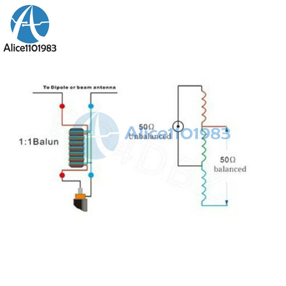 1:1 Waterproof HF Balun for 160m - 6m Bands (1.8 - 50MHz) 500W Waterproof