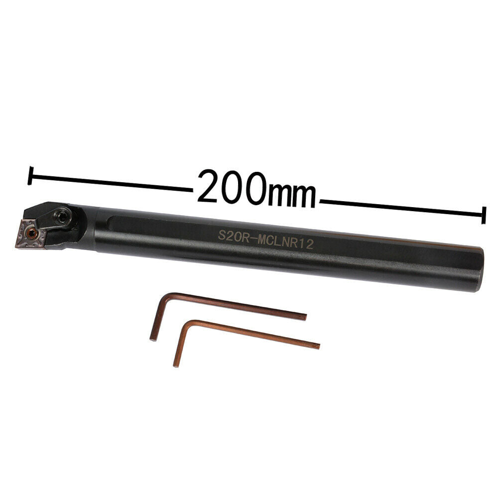 1PCS S20R-MCLNR12 20mmx200mm Lathe Turning Tool Holder for CNMG1204 Insert