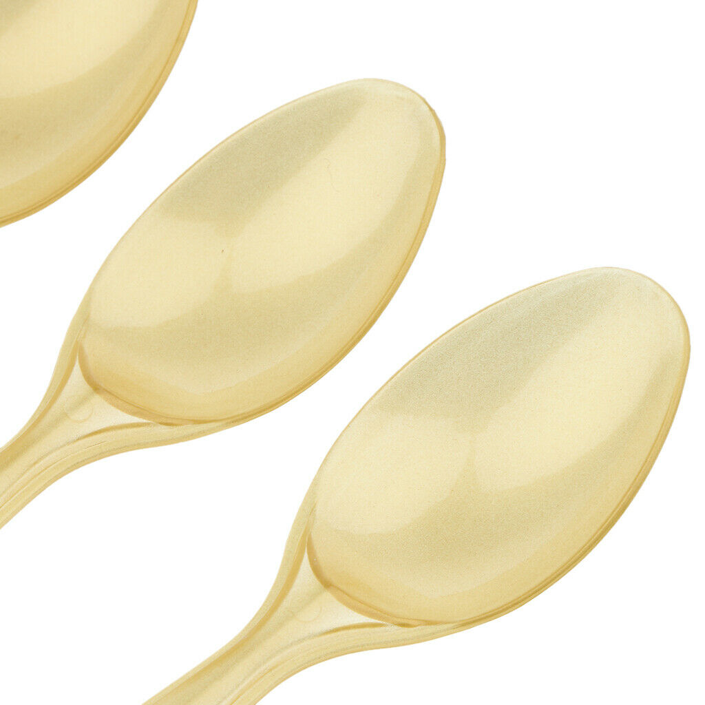 6pcs Disposable Plastic Cutlery Spoon Kid Party Tableware  Baby Shower Decor