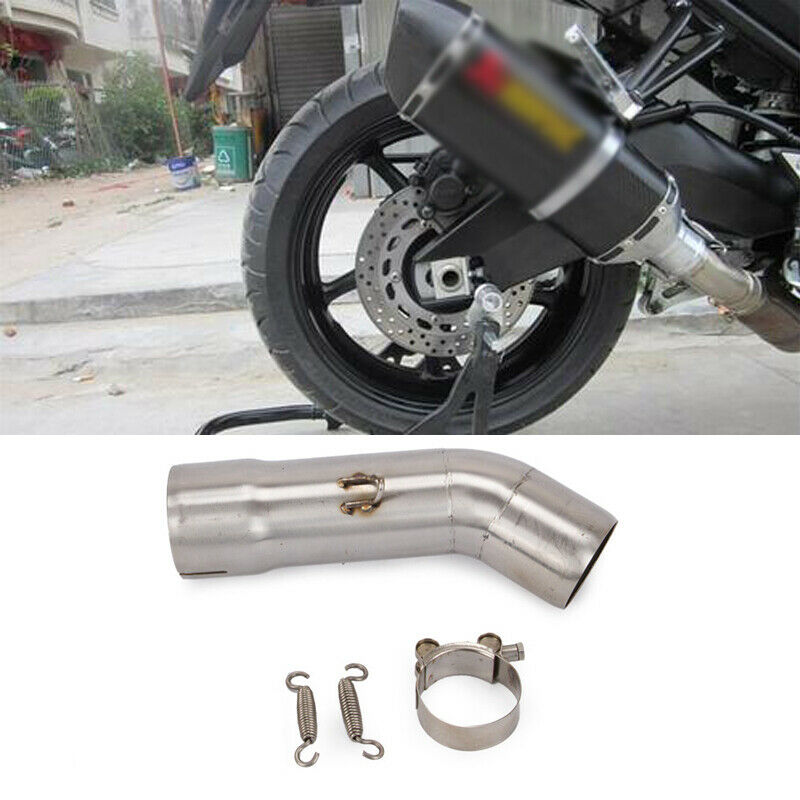 fit for FZ8 FZ8N Exhaust Motorcycle Bikes 51mm Dia Mid Link Pipe Stainless Steel