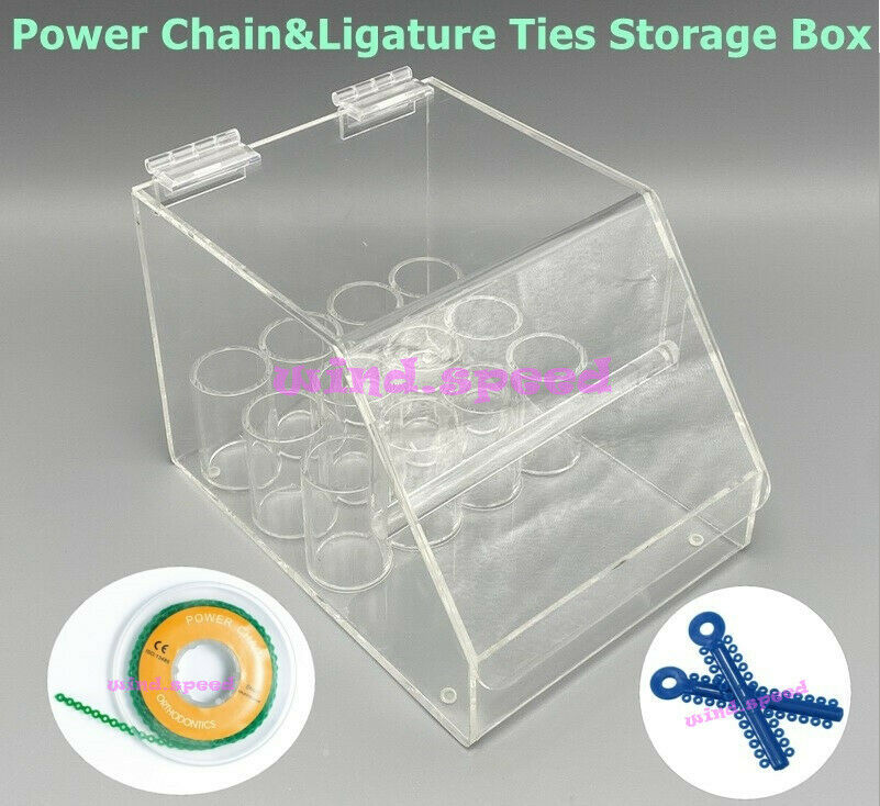1*Dental Orthodontic Elastic Ligature Tie & Power Chain Storage Box Holder Case