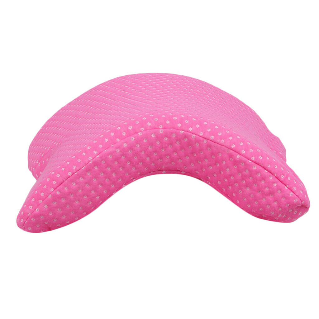Hand Pillow Couples Pillow Breathable for Naps Work Sofa 35x30x13cm Red