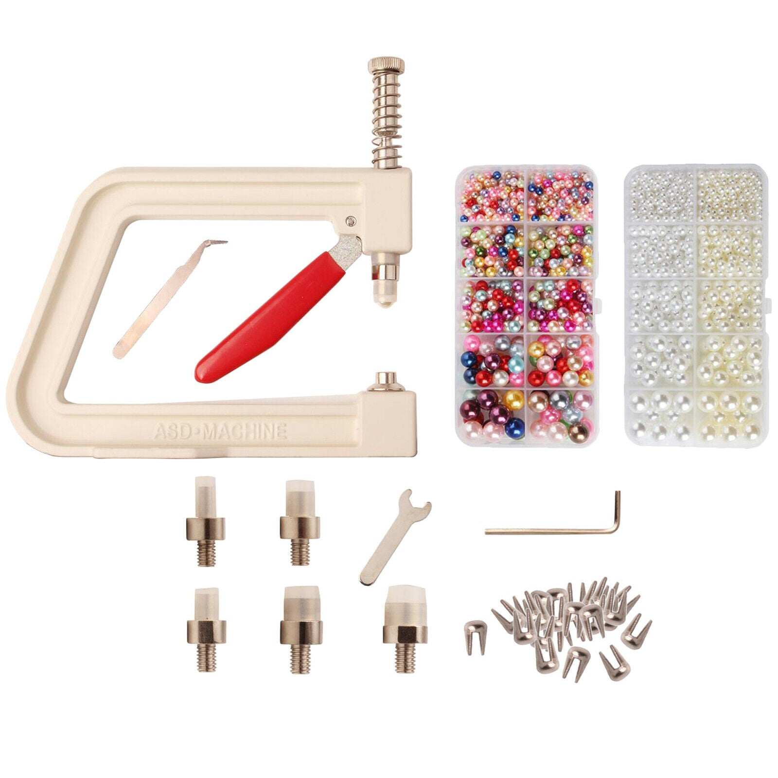 Manual beading pear bead press fusing machine hand press tool clothes