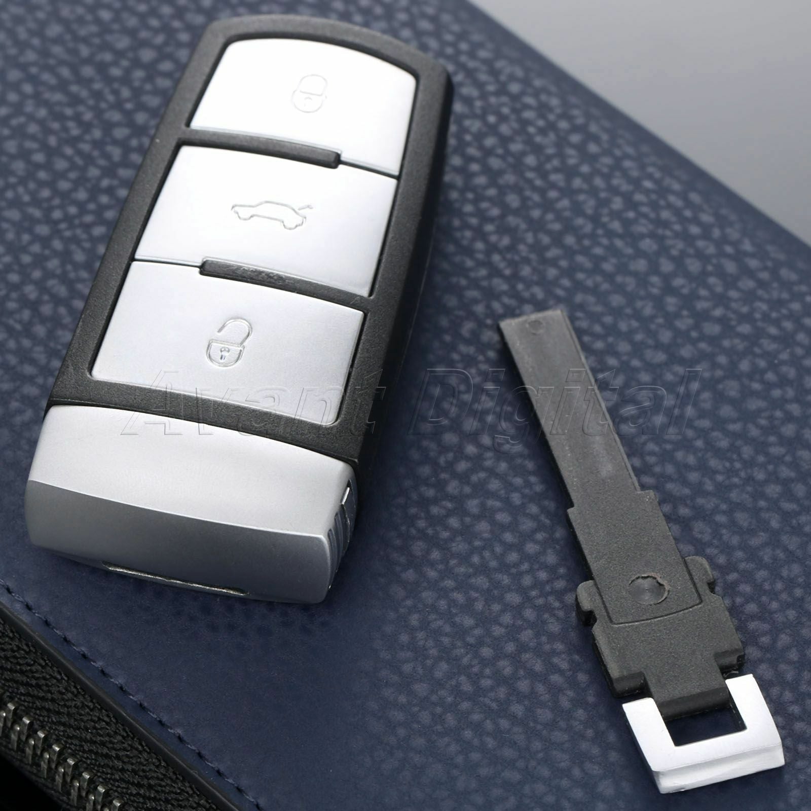 Key Remote Shell Cover Case 3 BTN For   Passat CC with Uncut Blade