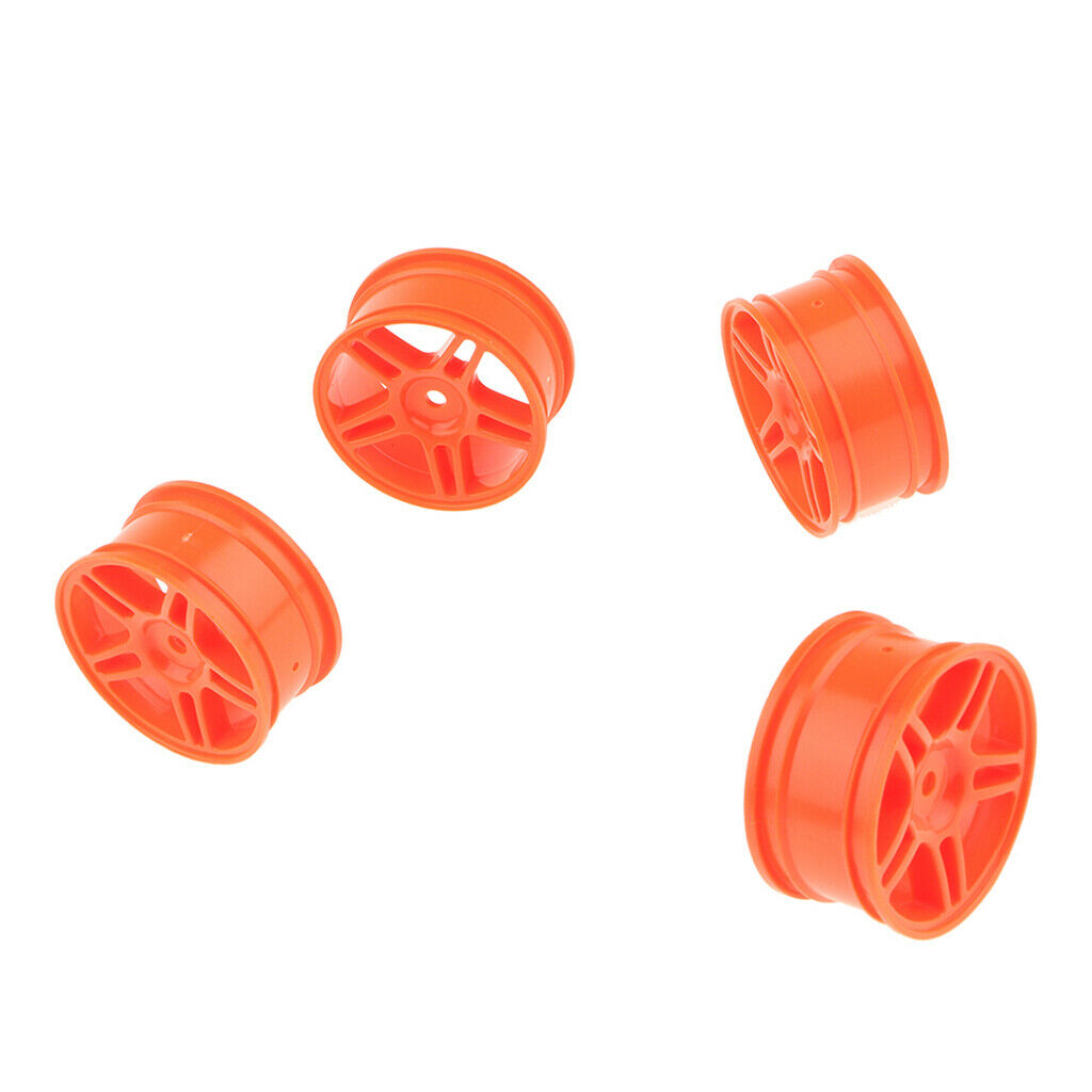 4PCS 1:10 Racing Car Wheel Rim for HSP94123 RC Cars Accessories Red
