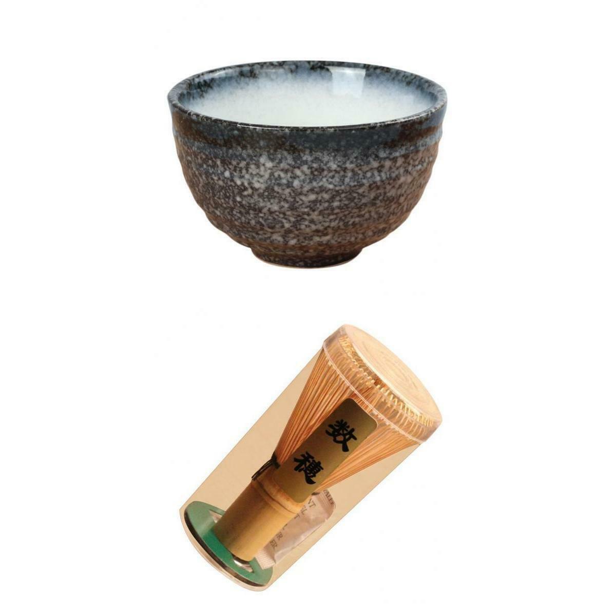 Matcha Whisk Set | Matcha Bamboo Whisk (Chasen) & Black Color Bowl | Matcha Tea